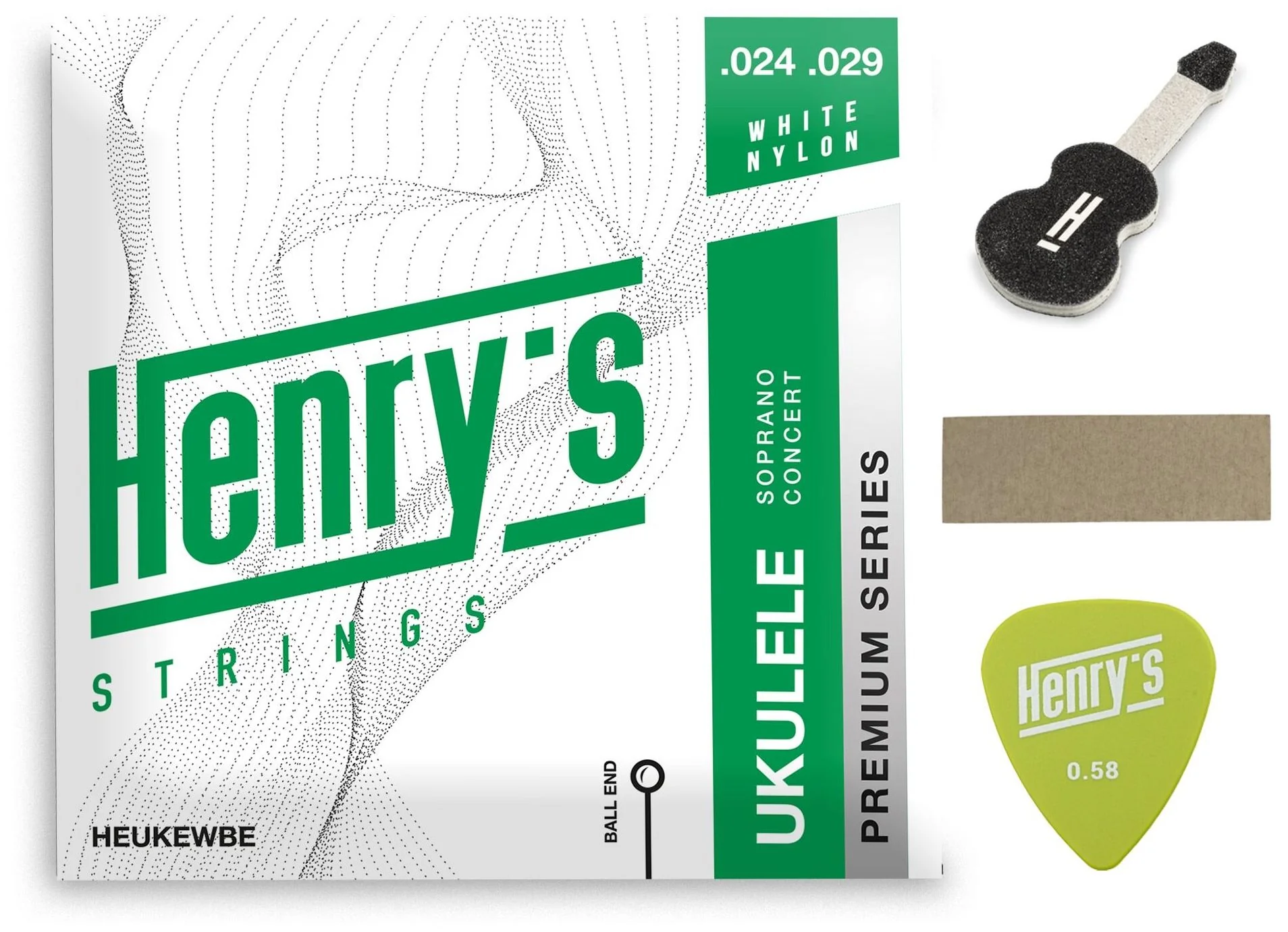 HENRY’S PREMIUM Strings - Henry`s Strings - Soprano/Concert Ukulele, Ball End, Nylon - Image 4